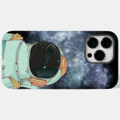 Black Simple Astronaut Case-Mate iPhone Hülle (Rückseite (Horizontal))