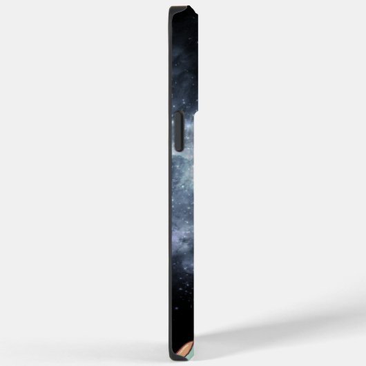 Black Simple Astronaut Case-Mate iPhone Hülle (Rückseite / Rechts)