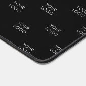 Black Simple Custom Logo Company Schreibtischunterlage (Ecke)