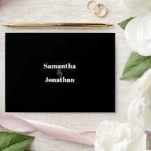 Black Simple Dark Sky Wedding