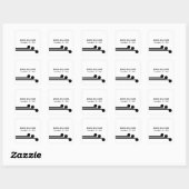 Black Simple Deko Chic Wedding Stickers (Blatt)