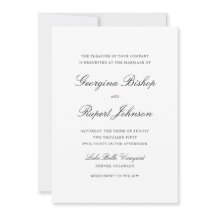 Black Simple Elegant Script Typografy Wedding