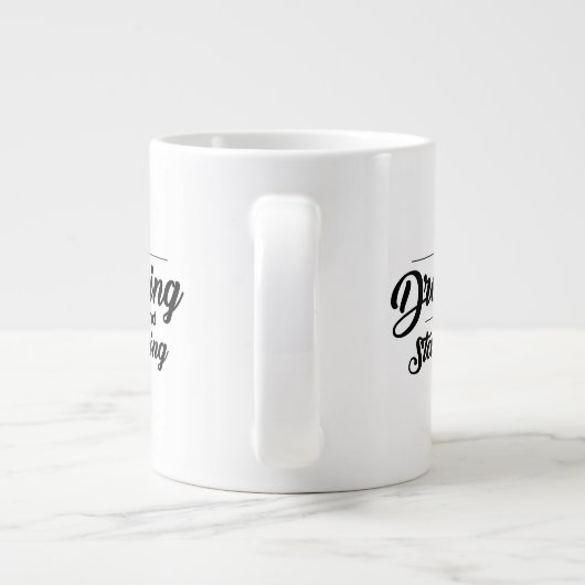 Black Simple Quotes Specialty Tasse (Rückseite)