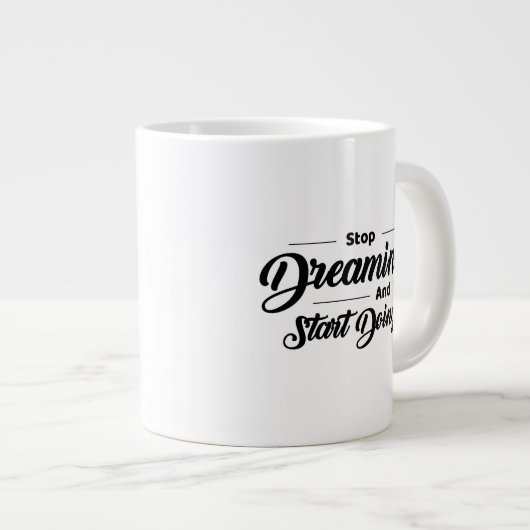 Black Simple Quotes Specialty Tasse (Vorderseite Rechts)