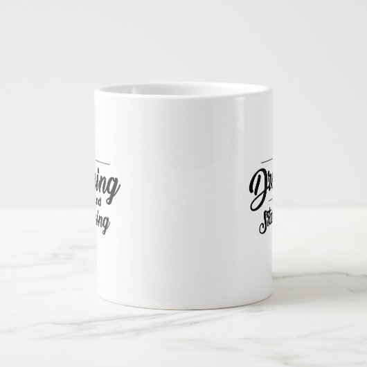 Black Simple Quotes Specialty Tasse (Vorderseite)
