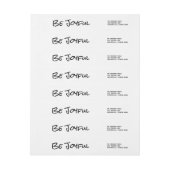 Black Simple Script Be Joyful Holiday Labels (Bogen)