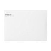 Black Simple Script Be Joyful Holiday Labels (Vorderseite)