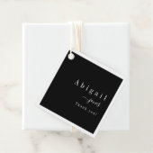 Black Simple Script Modern Luxus Vielen Dank Geschenkanhänger (Beispiel)