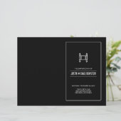 Black Simple Torah Bar Mitzvah (Stehend Vorderseite)