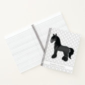 Black Sinti und Roma Vanner Clydesdale Horse & Tex Notizblock (Innenseite)