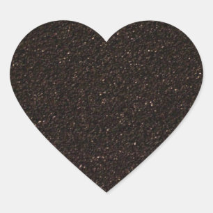 Black Skateboard Griptape Herz-Aufkleber