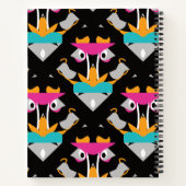 Black Sketchbook With Colorful Monkey Notizblock (Rückseite)