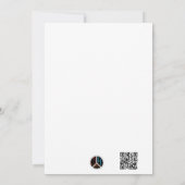 Black ski & winter designs  feiertagskarte (Rückseite)