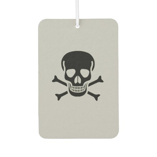 Black Skull Grau Auto Lufterfrischer (Vorderseite)