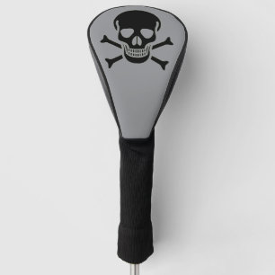 Black Skull grauer Golfschläger Driver Cover Golf Headcover