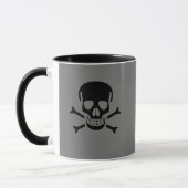 Black Skull Grey Black Combo Tasse Kaffee Tasse (Links)