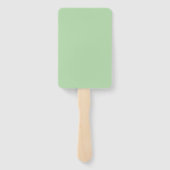 Black Skull Trick Leckerei grünes Rechteck Handfäc Fächer (Rückseite)