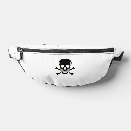 Black Skull white fanny pack Bauchtasche (Ablage )