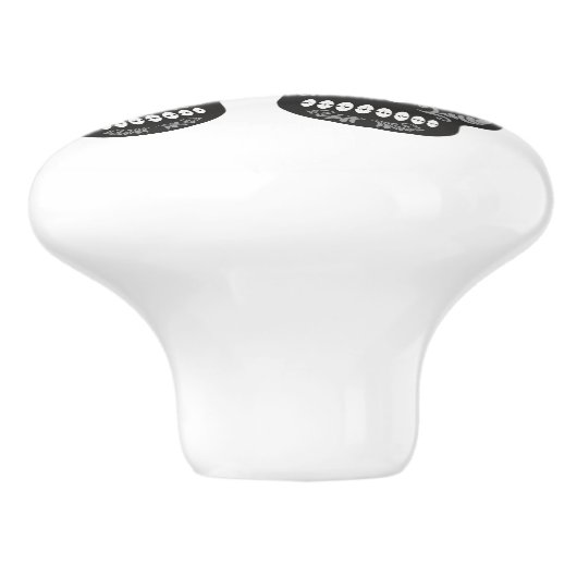 Black skulls Duo Thunder_Cove Keramikknauf (Seitenansicht)