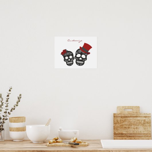 Black skulls Duo Thunder_Cove Poster (Küche)