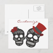 Black skulls Duo Thunder_Cove Postkarte (Vorne/Hinten)