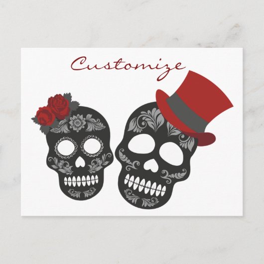 Black skulls Duo Thunder_Cove Postkarte (Vorderseite)