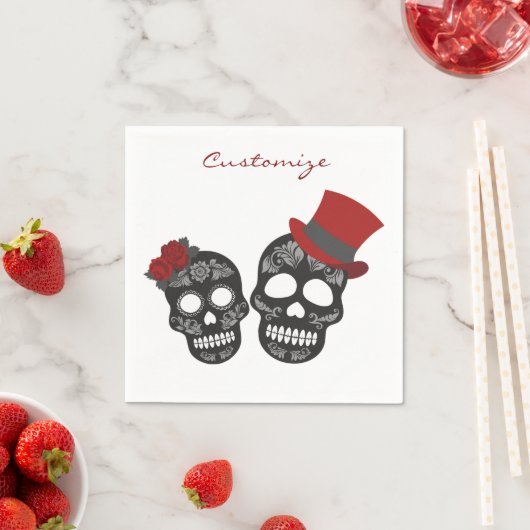 Black skulls Duo Thunder_Cove Serviette (Beispiel)