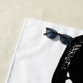 Black-Sky Dog Beach Handtuch (Beispiel)