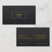 Black Slate Business Card Visitenkarte (Vorne/Hinten)