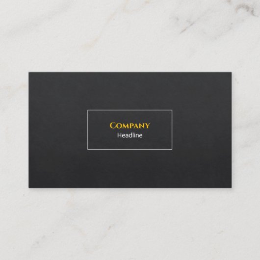 Black Slate Business Card Visitenkarte (Vorderseite)