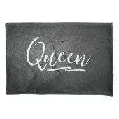 Black Slate Rock King Queen Kissenbezug (Vorderseite-Links)