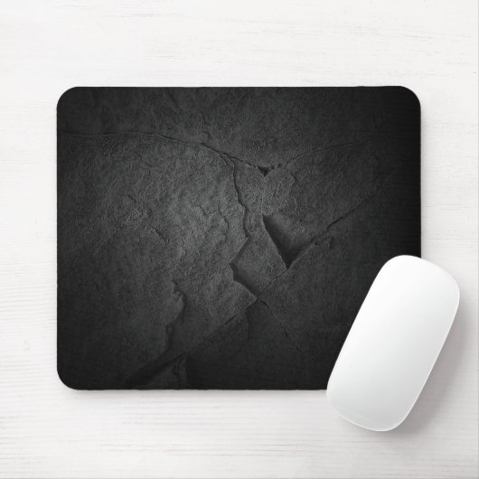 Black Slate Rock Mousepad (Mit Mouse)