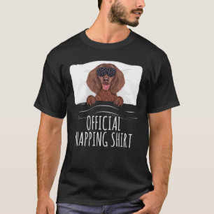 Black Sleep Mask American Water Spaniel Offiziell T-Shirt