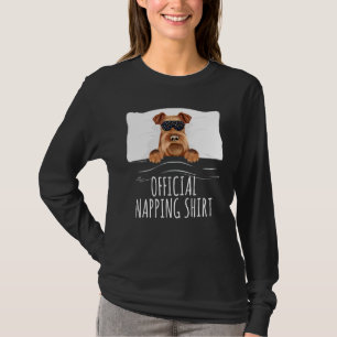 Black Sleep Mask Irish Terrier Offiziell Napping T-Shirt