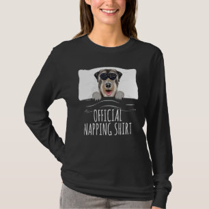 Black Sleep Mask Irish Wolfhound Offiziell Napping T-Shirt