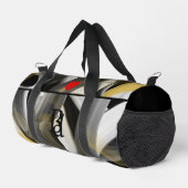 Black Small Duffel Bag Trend Abstrakt White Gold Duffle Bag (Rechte Ecke)
