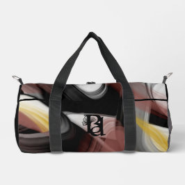 Black Small Gym Duffel Bag Trend Abstrakt Powdery Duffle Bag