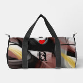 Black Small Gym Duffel Bag Trend Abstrakt Powdery Duffle Bag (Vorderseite)