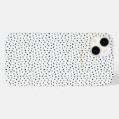 Black Small Polka Dot iPhone Case (Rückseite (Horizontal))