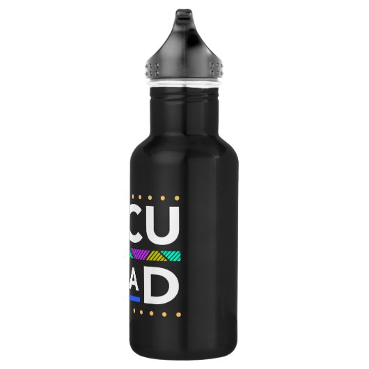 Black Smart für HBCU Grad oder Melanated und Educa Edelstahlflasche (Rechts)