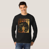 Black Smart Teacher Black History Proud African Am T-Shirt (Vorne ganz)