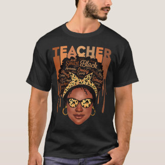 Black Smart Teacher Black History Shirt für