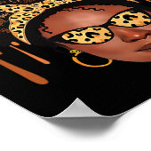 Black Smart Teacher Black History Shirt für Poster (Ecke)