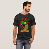 Black Smart Teacher Woman Pride Black History Mont T-Shirt (Vorne ganz)