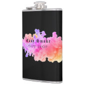 Black Smoke Vape Shop Business Flachmann (Links)