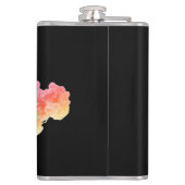 Black Smoke Vape Shop Business Flachmann (Rückseite)