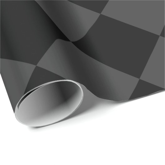 Black & Smoky Black Diamonds - elegant & zeitlos Geschenkpapier (Rolleneckpunkt)