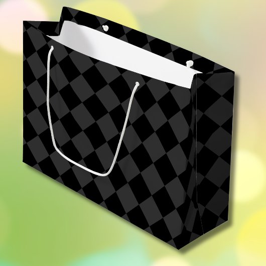 Black & Smoky Black Diamonds - elegant & zeitlos Große Geschenktüte