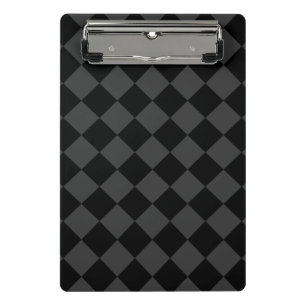 Black & Smoky Black Diamonds - elegant & zeitlos Mini Klemmbrett