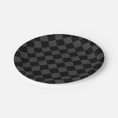 Black & Smoky Black Diamonds - elegant & zeitlos Pappteller (Schrägansicht)